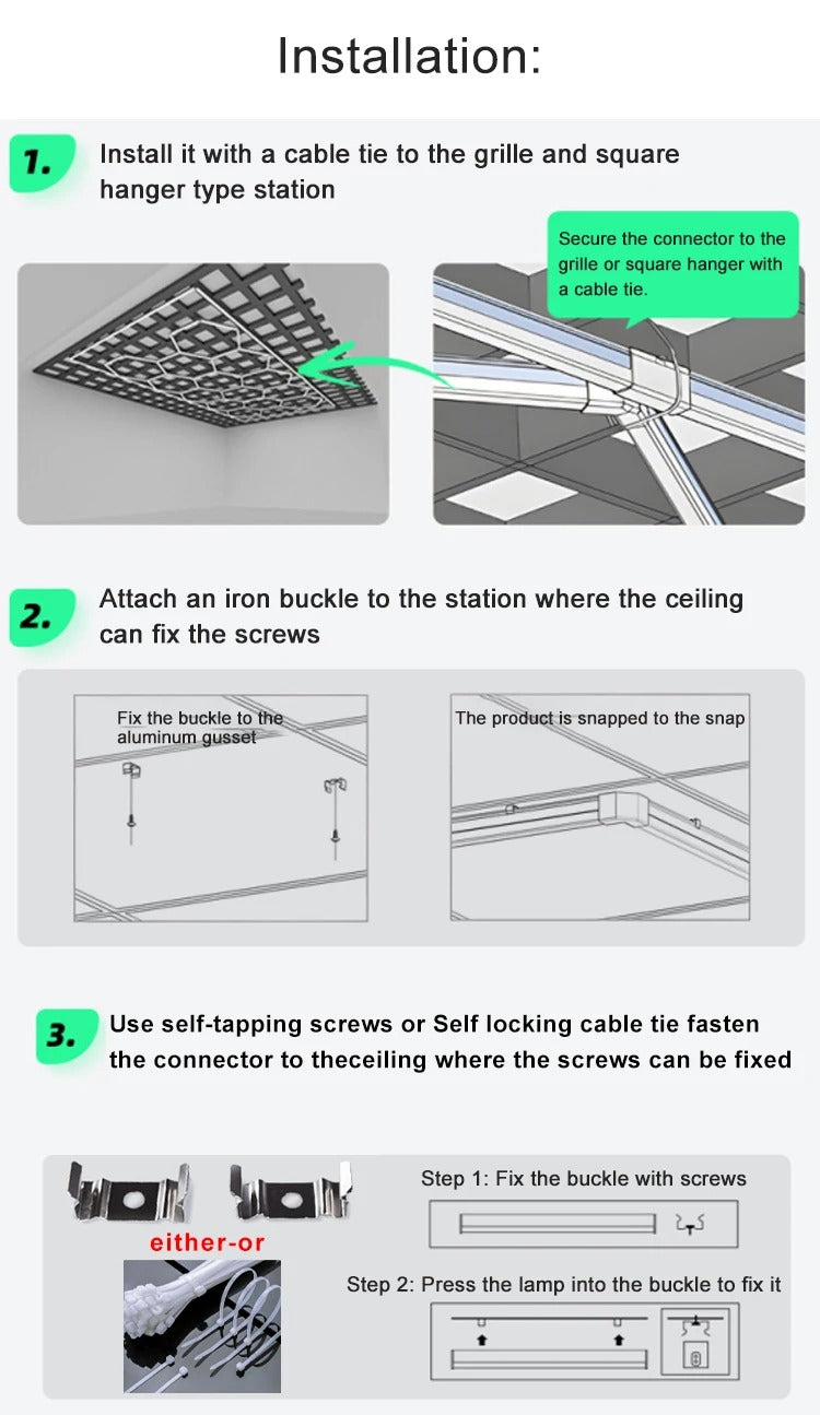 Modern Hexagon LED Grid Ceiling Light System – Modular Garage & Commercial Lighting
