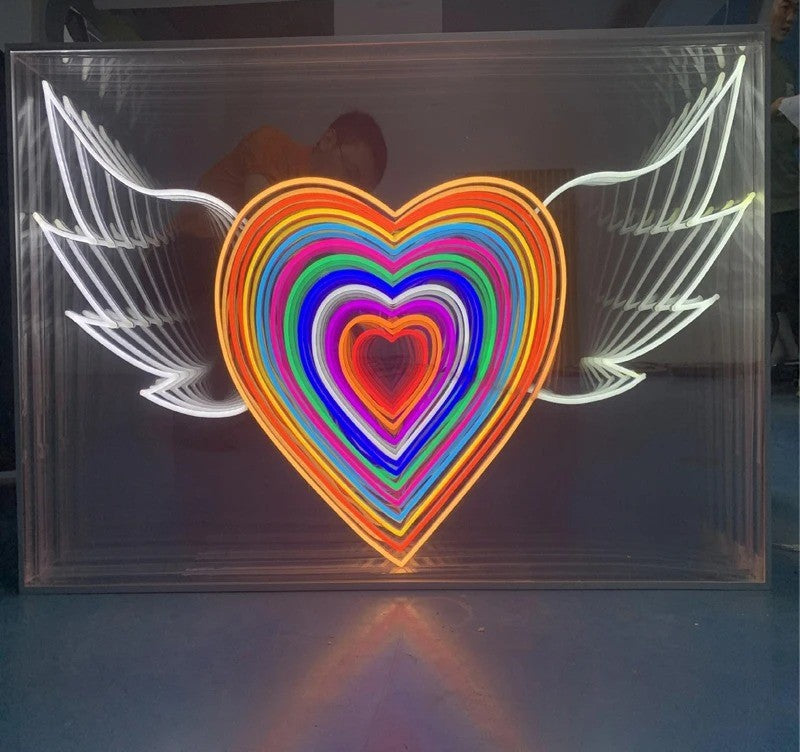 Neon Mirror Infinity Sign