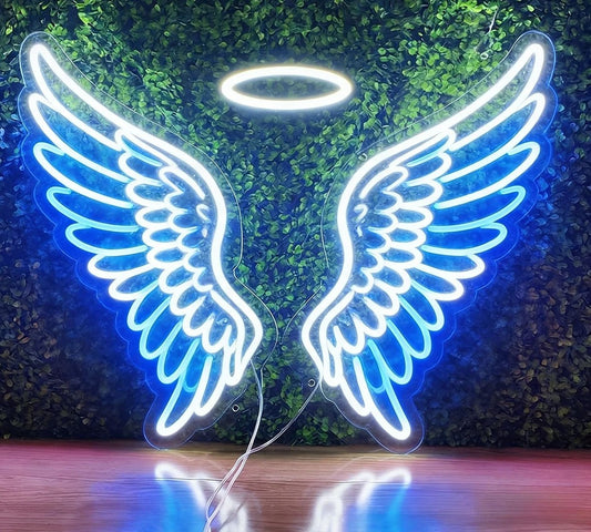 Angel Wing LED wedding Sign