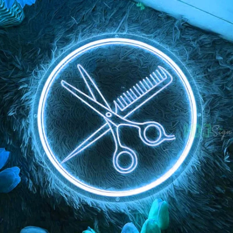 Hair Cut LED neon sign