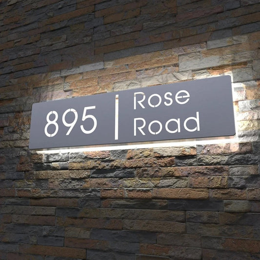 Custom LED Number Plate Light for House, Door & Hotel Signs