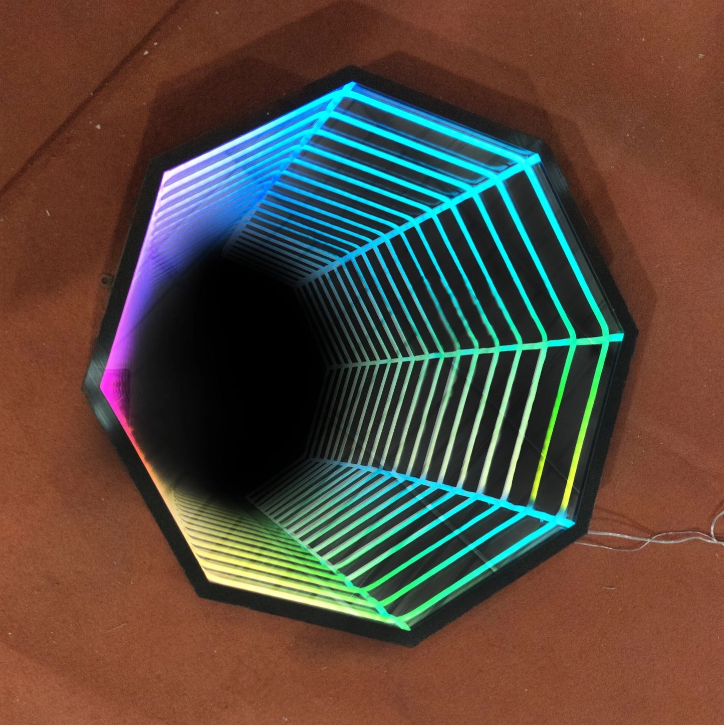 Custom 3D Infinity Mirror Neon Sign | Glowing Illusion Light Box