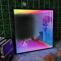 Custom 3D Infinity Mirror Neon Sign | Glowing Illusion Light Box
