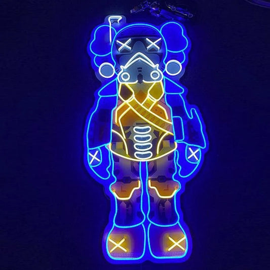 KAWS Style Stormtrooper Companion LED Neon Sign Light Fight
