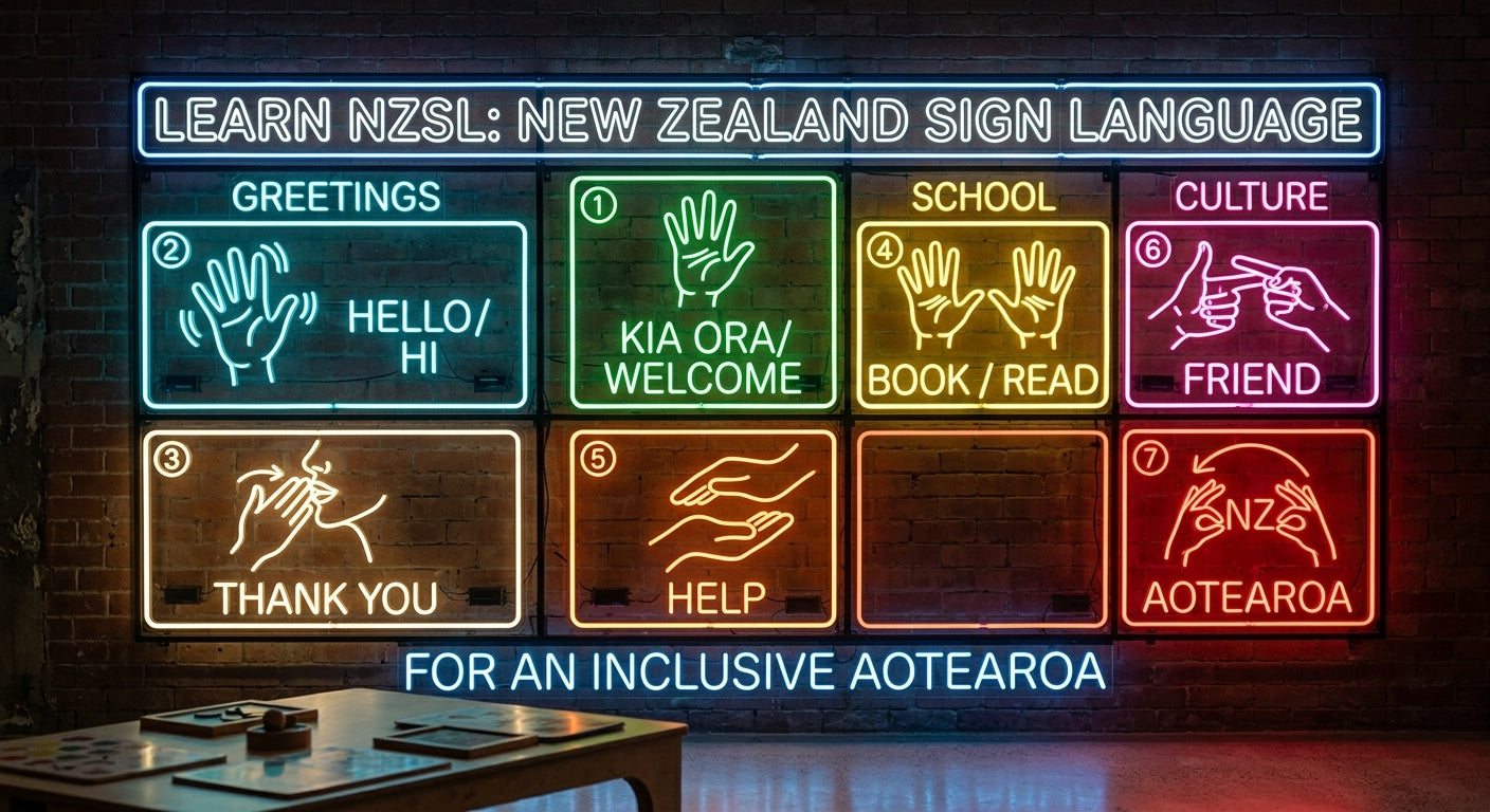 New Zealand Sign Language LED