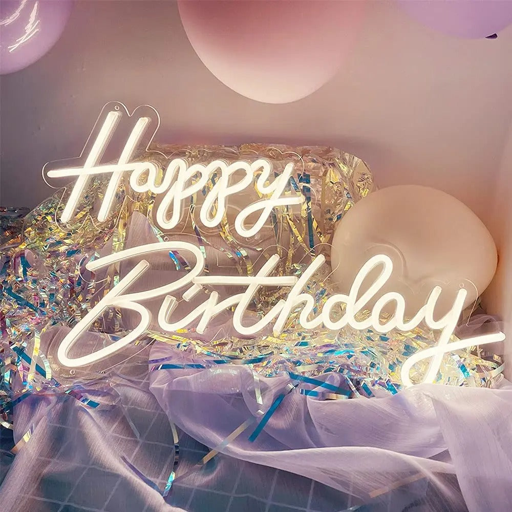 Happy Birthday Neon Sign